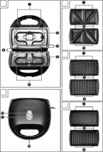 SilverCrest Sandwich Maker SSMW750B2