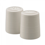 Belleek Living Ripple Salt and Pepper Shakers