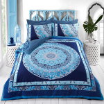 Mandala Duvet Cover Quilt Bedding Set With Pillowcases - Double