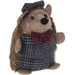 House & Home Chunky Brown Fabric Hedgehog Animal Doorstop