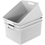 Starvast 3 Pack Plastic Storage Baskets