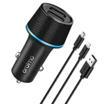 Oraimo Highway Car Charger with 2 in 1 Cable OCC21DMLB