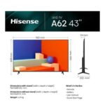 Hisense LED TV 43" 43a62ns - Image 4