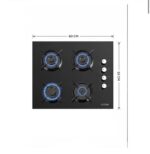 Kumtel Built-in Gas Cooker C640B - Image 4