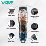 VGR Hair Trimmer V953KH - Image 2