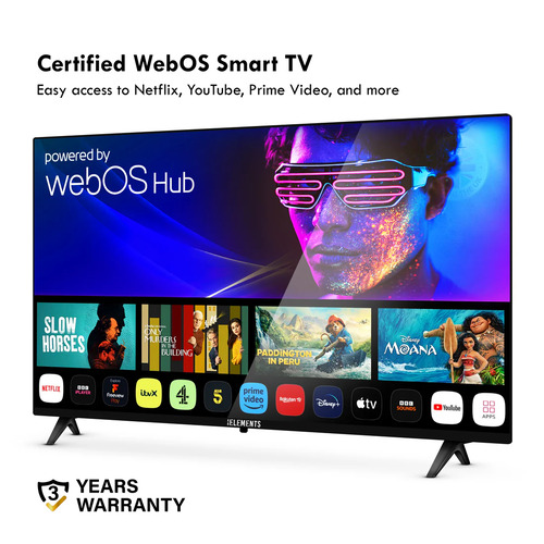 KB Elements 43" QLED 4K Smart TV WebOS ELT43WQ8DE - Image 2