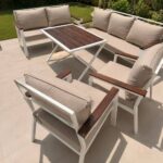 Outdoor Metal Lounge Set 7 Seats
