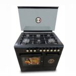 General Naf Freestanding Gas Cooker 90cm 6 Burners MEGA666BLACK