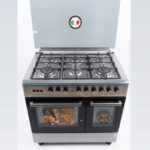 General Naf Freestanding Gas Cooker 90cm 6 Burners MEGA666INOX