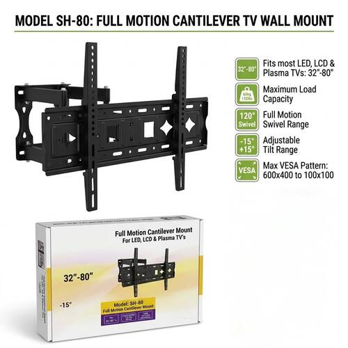 TV Wall Mounted Bracket 32-80"