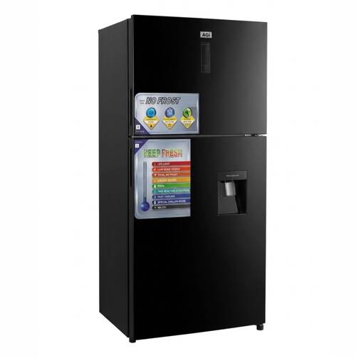 AGI Top Mount Refrigerator with Water Dispenser AG22NF450BK